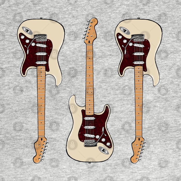 Triple Olympic Pearl Stratocaster by saintchristopher